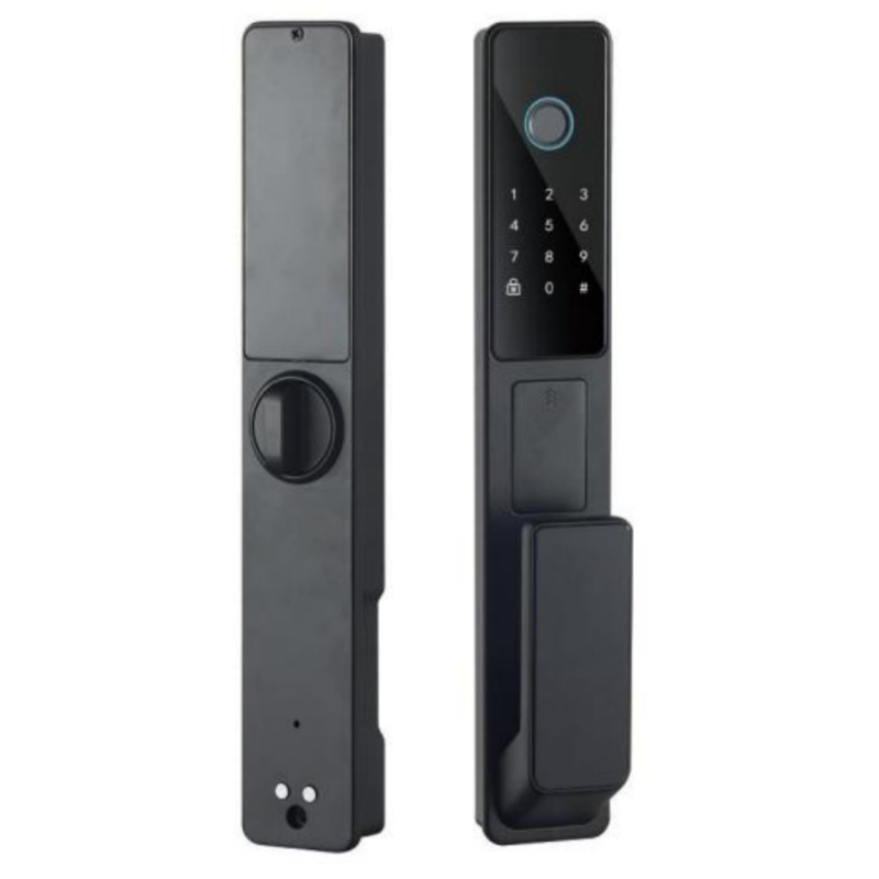 Замок смарт електронний на вхідні двері на замковий механізм ХХ85/92, моторний привід та ключ управляють ручкою