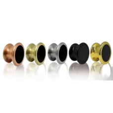 Замок електронний меблевий накладний з округлою ручкою та з моторним висувним ригелем-защіпкою