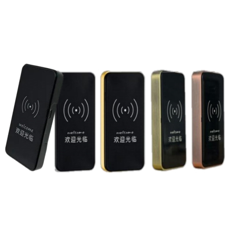 Замок електронний меблевий накладний з моторним висувним ригелем-защіпкою