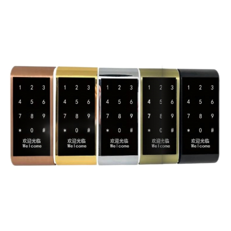 Замок електронний меблевий накладний з доступом через картку або код з моторним висувним ригелем=защыпкою Замок електронний меблевий накладний з доступом через картку або код з моторним висувним ригелем=защыпкою