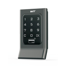 Замок електронний меблевий з комбінованим доступом: картка та/або код M-1701-B із вбудованою ручкою з моторною защіпкою в окремому