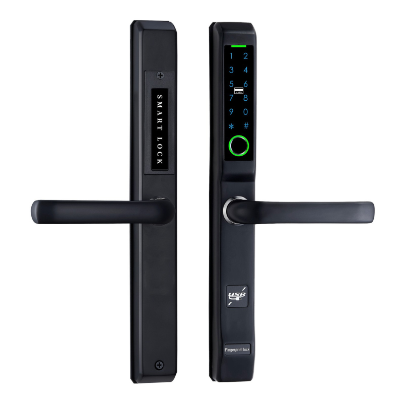 Замок електронний розумний вузькопрофільний із комбінованим доступом