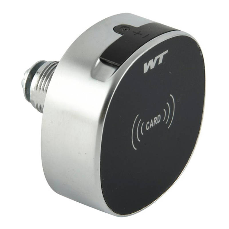 Замок електронний меблевий з доступом по безконтактній карточці M-1602-IC із прапорцевим механізмом закривання