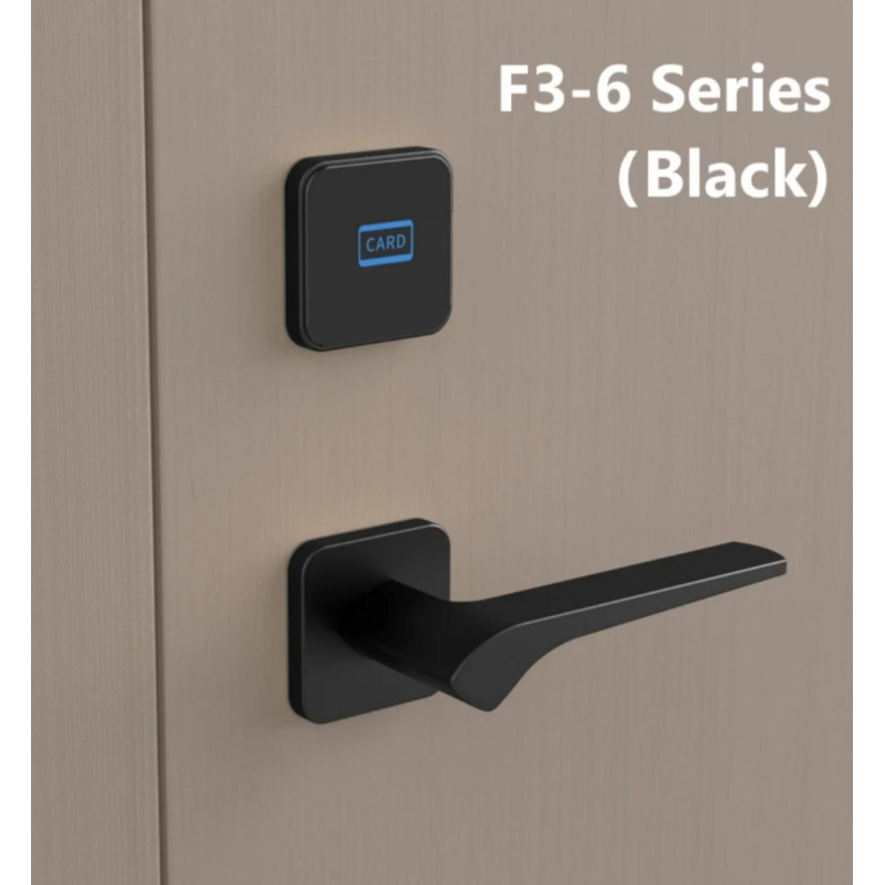 Замок електронний готельний мінімізований з елегантною ручкою та із відокремленим зчитувачем