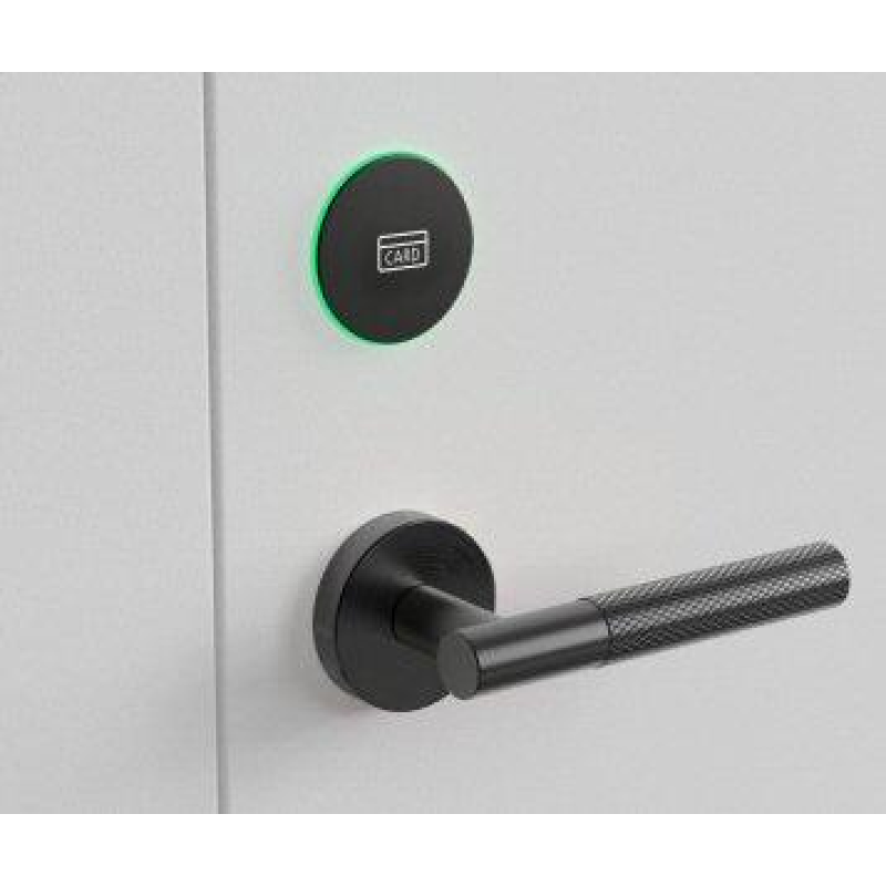Замок електронний готельний мінімізований з елегантною ручкою та із відокремленим зчитувачем